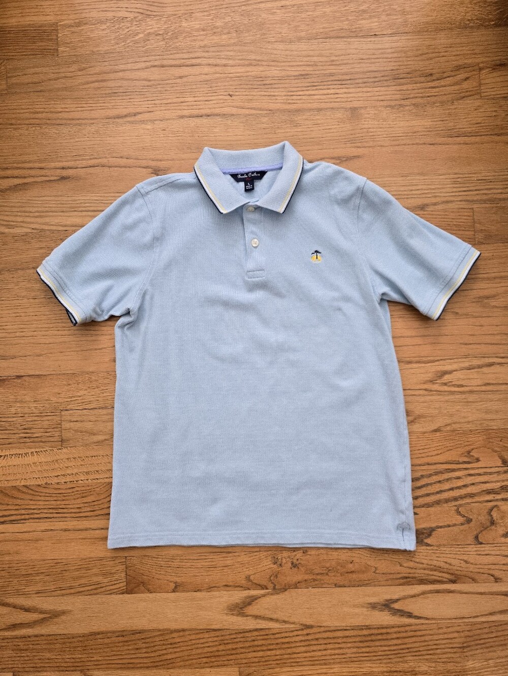Brooks Brothers Boy's Light Blue Polo Size L